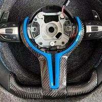 Volant en cuir véritable carbone, très demandé, pour BMW M6 F10 F20 F30 M3 F80 M4 F82 M2 M5 F90 X3 F25 E70 E90 E92