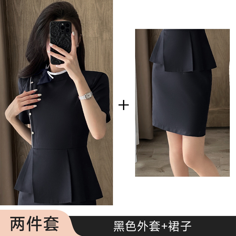 Black coat dress