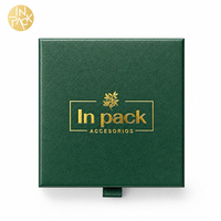 Boîte à bijoux vintage miniature personnalisée en papier kraft, boîte cadeau magnétique, emballage pour bijoux avec logo pour les petites entreprises