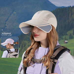 Cappello Estivo Protettivo da Sole per Donne, Ciclismo all'Aperto, Tesa Larga Espandibile, Asciugatura Rapida, Impermeabile, Traspirante, Berretto da Baseball - Product Image 4