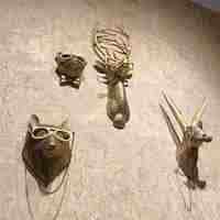 Dropshipping Shopify Têtes d'animaux Sculptures Décoration murale Tête d'animal en résine Tenture murale Décoration pour salon Cuisine Cadeau