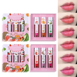 Set de Brillo <span class=keywords><strong>Labial</strong></span> <span class=keywords><strong>Mágico</strong></span> Frutal que Cambia de Color con la Temperatura, Voluminizador de Labios al por Mayor, Esencia Hidratante Maximizadora de Color - Product Image 1