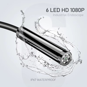 Caméra endoscopique LCD 4,3 pouces avec lumière HD, 8 mm, étanche IP67, avec 6 lumières LED réglables pour égouts et voitures, 1080p - Product Image 4