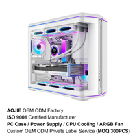 Boîtiers d'ordinateur en gros ATX MATX ITX, boîtier CPU, Gabinete Gamer, boîtier PC Gaming avec ventilateur blanc 235AX Curve Gabinete Caja
