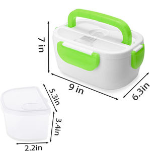 Chauffe-plat électrique portable 110V/220V avec récipient amovible en plastique PP, capacité de 1,1 à 2,0 L, pour une utilisation en voiture et à la maison - Product Image 6