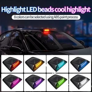 Lampes décoratives LED solaires pour toit de voiture, avec couvercle LiDAR, anti-collision arrière, clignotantes, et feux de navigation. - Product Image 1