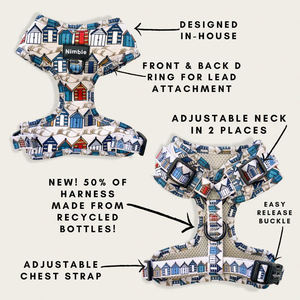 Arnés personalizado para perros de diseño 2024, chaleco de nailon sin tirones, conjunto de correa de cuello Rosa Suave, accesorios acolchados para perros - Product Image 3