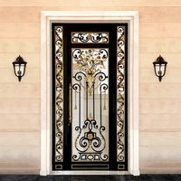 Puertas y Ventanas de Hierro Forjado Personalizadas para Edificios Residenciales de Villas Modernas