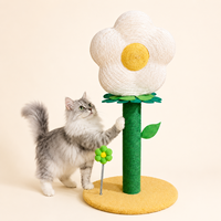 Tour de griffoir vertical de luxe en sisal pour chat, sans perte de fibres, avec jouet, écologique, pour l'affûtage des griffes d'intérieur
