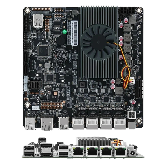 New Intel 12th I3-N305 N100 17X17 ITX Motherboard 6-Bay NAS 2xM.2 NVMe 6xSATA3.0 PCIE X1 DDR5 4xi226-V 2.5G RJ45 Industrial Mini