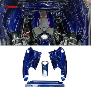 ชุดแต่งภายในห้องเครื่องยนต์คาร์บอนไฟเบอร์สีน้ำเงินสไตล์ OEM สำหรับ Ferrari F8 ราคาโรงงาน พร้อมฝาครอบห้องเครื่องยนต์และชิ้นส่วนตัวถัง - Product Image 4