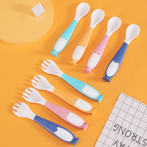 Cuillère à <span class=keywords><strong>fourchette</strong></span> pour bébé, détection de température, 5 pièces, changement de couleur, médecine, cuillère - Product Image 2