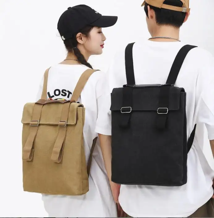 2024 фабричная онлайн-сумка для покупок, высококачественные холщовые женские рюкзаки, новый дизайн, модный рюкзак унисекс для ноутбука, школьный рюкзак на заказ