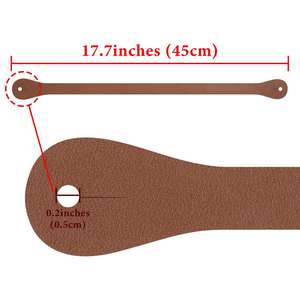Sangle de cou en cuir pour écouteurs, support anti-perte en PU pour la course, le cyclisme et l'entraînement - Product Image 4