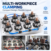 Mandrin pneumatique hydraulique à expansion interne pour usinage CNC, dispositif de serrage de trou intérieur, outil de maintien de pièce haute précision