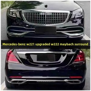 Kit de Actualización de Carrocería Completo para <span class=keywords><strong>Mercedes</strong></span> Clase S W222 AMG, Modificación de Modelo Antiguo a Nuevo Modelo S65 <span class=keywords><strong>Maybach</strong></span> S450 - Guardabarros Delantero y Trasero - Product Image 2