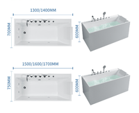 Bain à remous gonflable de luxe pour 8 personnes lumières LED Bluetooth moderne 5 robinets Spa baignoire 15A SOWO pour 18 ans piscine salle de bain