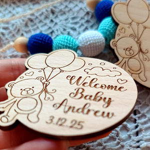 Favors, ours en peluche avec ballons, cadeaux pour les invités, baby shower - Product Image 3
