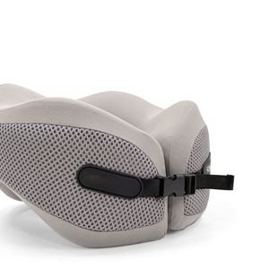 Oreiller de voyage ergonomique en mousse à mémoire de forme en U, personnalisé avec logo d'entreprise, respirant et doux, pour un soutien optimal du cou - Product Image 2