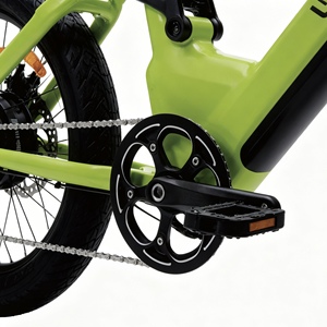 Bicicleta Eléctrica Plegable Urbana, 3 Velocidades, Motor Trasero sin Escobillas, Batería de Litio Extraíble, Suspensión Trasera, Cuadro de Acero, para Desplazamientos Diarios - Product Image 2