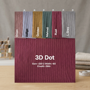 Tela de Lujo de 230 GSM con Diseño de Puntos 3D, 60 Pulgadas de Ancho, Textura de Puntos para Decoración del Hogar, Tapicería e Interiores de Primera Calidad - Product Image 3
