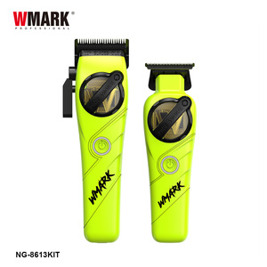 WMARK NG-8613KIT Tagliacapelli Ricaricabile Ecologico <span class=keywords><strong>per</strong></span> <span class=keywords><strong>Uomo</strong></span>, Trimmer di Precisione Verde ad Alta Velocità, Kit da Barbiere <span class=keywords><strong>per</strong></span> Salone - Product Image 5