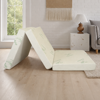 Matelas en mousse à mémoire de forme durable de fabrication chinoise pour le commerce transfrontalier, modèle japonais pliable en trois, certifié à récupération lente, pour la maison