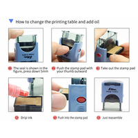 Timbre en Caoutchouc Auto-Encreur Vierge Shiny
