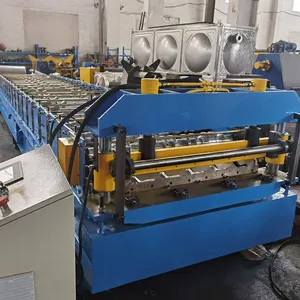 Tile Making Machine Sheets Roofing Machine Tile Making Machine Corrugated And Trapezoid Roofing Tile Roll Forming Machine Double Layers Metal Steel