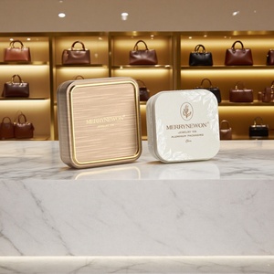 Premium Aluminum Jewelry Storage Box Square Color Printed Airtight Portable <b>Ring</b> Earring Container for Travel Home Use - Product Image 2