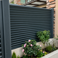 Clôture en lattes d'aluminium, panneau vertical, clôture à persiennes, extérieur, pour jardin, patio, cour, fabricant en gros, Chine, OEM