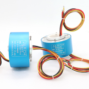 Anneau collecteur rotatif 38mm/50mm/100mm en alliage d'aluminium, rotation haute vitesse, indice de protection IP68, série JSR-TH, transmission de signal électrique - Product Image 2