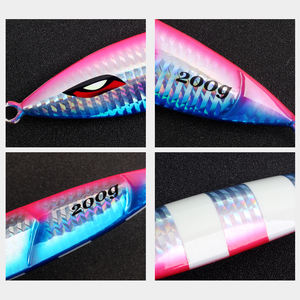 60g - 250g Lumo Pesca automne gabarits pêche leurre Laser appât artificiel avec métal jigging cuillère lent Blatt gabarit - Product Image 2