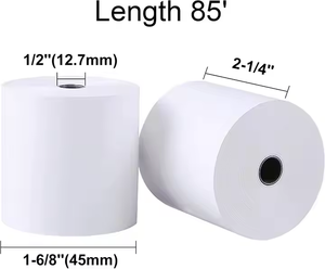 Rollos de Papel Térmico para Recibos de Caja Registradora ATM Impresos por OEM, 80x80 - Product Image 6