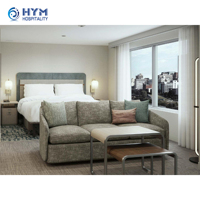 Ensemble de meubles de chambre d'hôtel de luxe moderne Homewood Suites Hilton, en bois de chêne, écologique, durable, pour usage commercial, hôtels