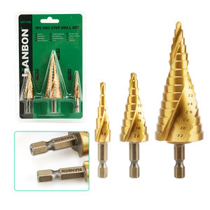 공장 핫 세일 의해 공급 3PC 세트 고품질 HHS 티타늄 코팅 단계 드릴 비트 - Product Image 5