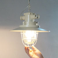 Lampe suspendue vintage crème, luminaire rétro pour bar, lampe suspendue E27, luminaire de plafond pour restaurant, café