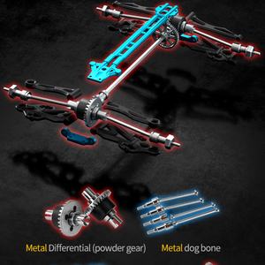 SJY-Q117-C 2.4G 1/16 Voiture de course RC tout-terrain télécommandée haute vitesse à proportionnalisation totale, moteur brushless 70km/h Big Foot - Product Image 3