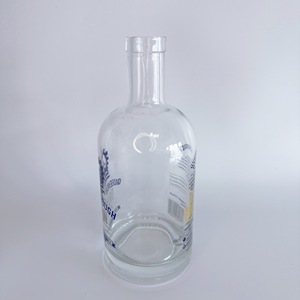750ml Dry <span class=keywords><strong>Gin</strong></span> 43% Alc Botella de vidrio Bebida Botella vacía Fábrica - Product Image 4
