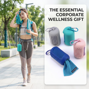 Toalla Refrigerante con Logotipo Personalizado y Estuche de Silicona, Toalla Deportiva de Secado Rápido para Gimnasio y Viajes con Mosquetón, OEM ODM - Product Image 1