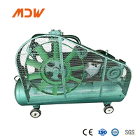Compresor de Aire Portátil de Pistón Lubricado de Alta Presión de 30 Bares, 7.5kW, 11kW, 15kW, Motor Industrial de Correa de Uso Pesado