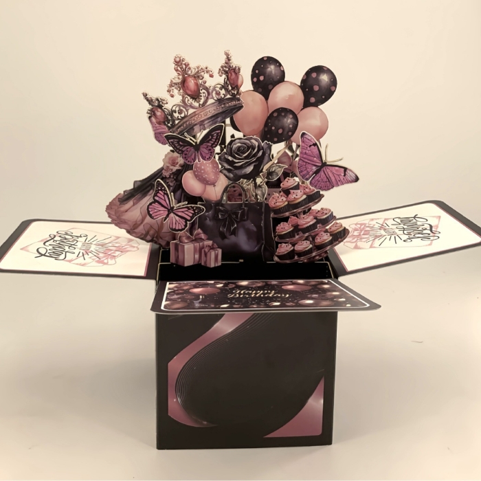 Anniversaire Rose Noir