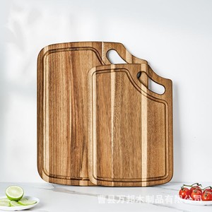 Nuevo producto transfronterizo: Tabla de cortar de madera de acacia con hebilla, diseño creativo, doble cara, con fregadero, ideal para el hogar - Product Image 4