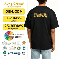 T-shirt en coton 100% personnalisé de haute qualité pour hommes, 150 g/m², avec broderie et impression en relief – Nouvelle collection en promotion