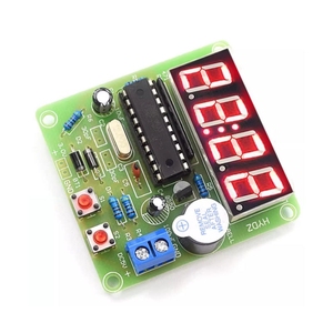 OKYN-G6218 Plastic 4 Digit Electronic Clock DIY <b>Soldering</b> <b>Kit</b> for Electronics Learning and STEM Education - Product Image 2
