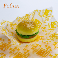 Emballage pour hamburgers personnalisé à impression sur mesure, biodégradable, résistant à la graisse, sûr pour les aliments, pour sandwichs, hamburgers, biscuits, vente en gros