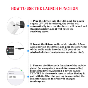 2023 HG Offre Spéciale 2 In1 USB Adaptateur Bluetooth sans fil Récepteur Bluetooth 5.0 et émetteur pour ordinateur - Product Image 6
