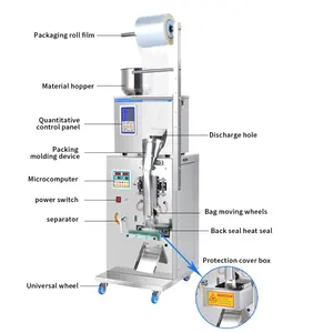 自動垂直粉末および顆粒包装機小麦粉コーヒー砂糖塩小袋穀物粒子包装機