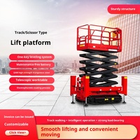 Elevador de andamios elevador de tijera eléctrico para discapacitados elevador de paneles de yeso herramientas de construcción panel solar elevación de CA