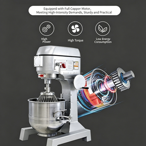 Robot pâtissier multifonctionnel 20L, batteur planétaire électrique commercial 3-en-1 pour gâteaux et œufs - Product Image 6